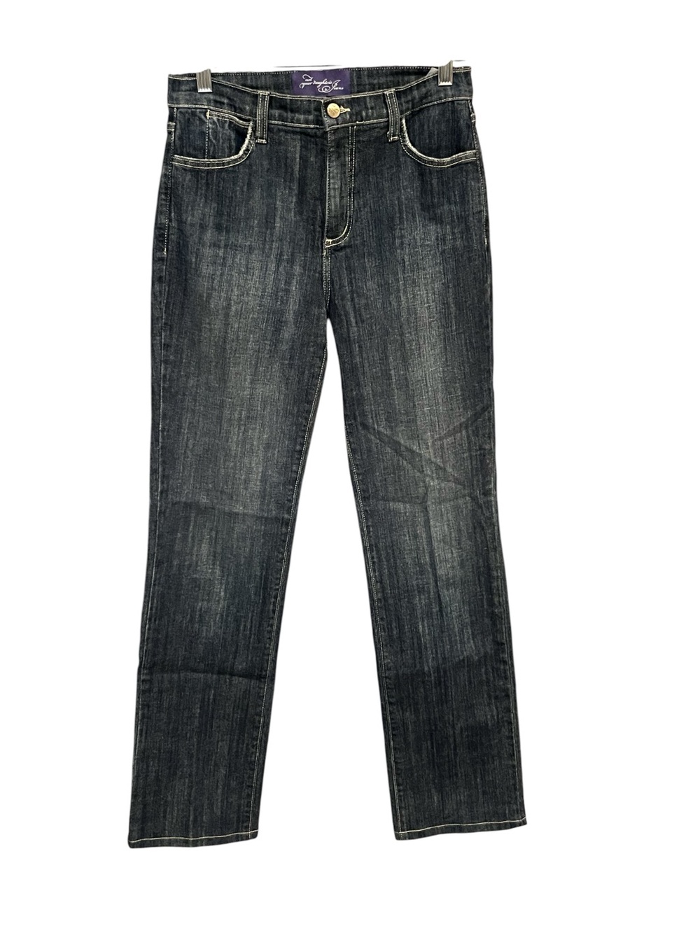 NYDJ Not Your Daughter’s Jeans Women 4 Straight Dark Wash Lift Tuck USA Made